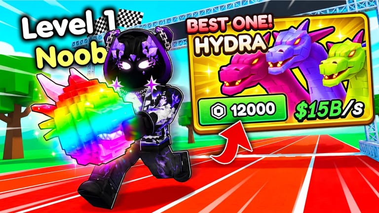Race for Eggs video thumbnail of a fresh account racing a T-Rex for its egg